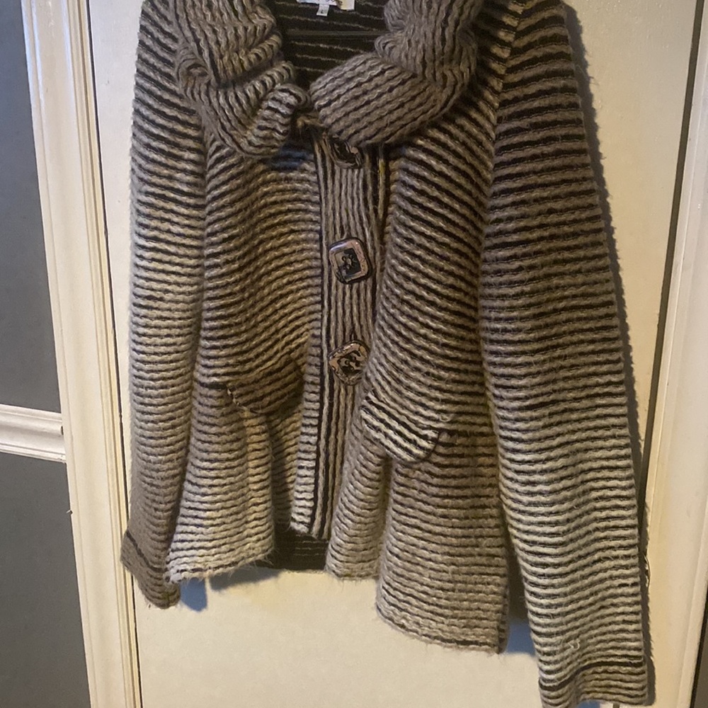 Gray Soft Light Weight Jacket - Sweater - image 5